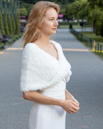 Knitting Pattern Knit Faux Fur Wrap