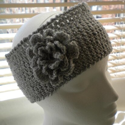 Sparkle Headband with Flower