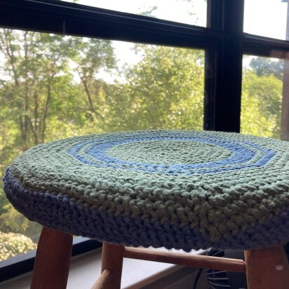 Crochet Stool Cover