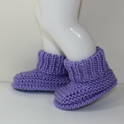 Toddler Simple Chunky Rib Cuff Boots