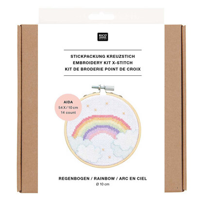 Rico Mini Rainbow Cross Stitch Kit