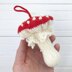 Knitted Fly Agaric Ornament Pattern: Christmas Toadstool Toy (PDF Tutorial)