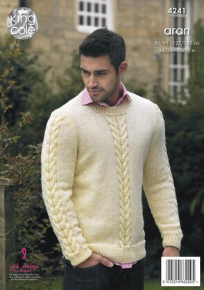 Waistcoat & Sweater in King Cole Fashion Aran - 4241 - Downloadable PDF