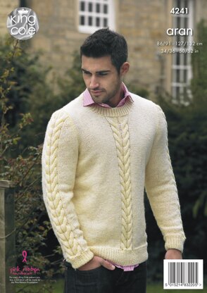 Waistcoat & Jumper in King Cole Fashion Aran - 4241 - Downloadable PDF ...