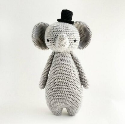 Elephant with Hat Crochet Amigurumi Pattern