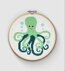 The Crafty Kit Company Green Octopus Cross Stitch Kit