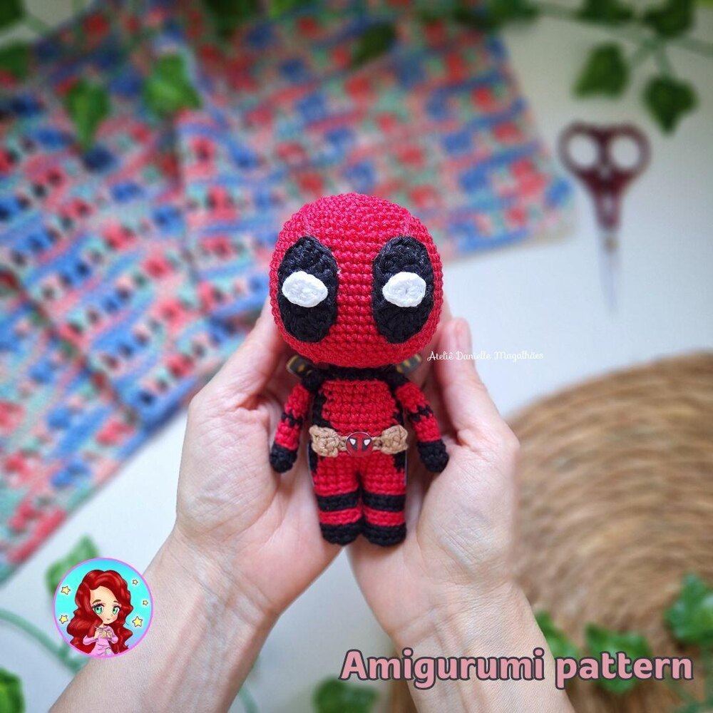 Deadpool amigurumi free pattern online