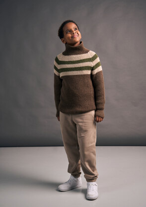 Pinstripe Sweater in MODE at Rowan Alpaca Wool PDF