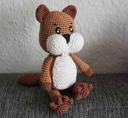 Crochet pattern beaver Woody