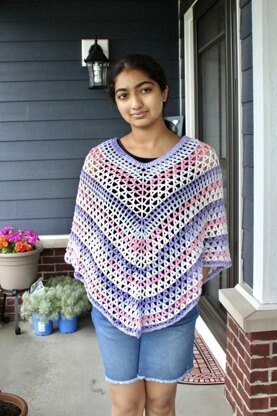 Radiance Crochet Poncho Pattern