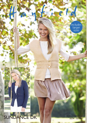 Jacket & Waistcoat in Hayfield Sundance DK - 8139 - Downloadable PDF