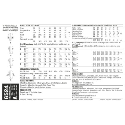 New Look 6524 Womenâ€™s Dress with Sleeve Variations 6524 - Paper Pattern, Size A (10-12-14-16-18-20-22)