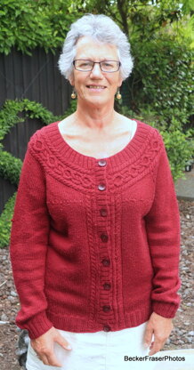 Women's cable cardigan