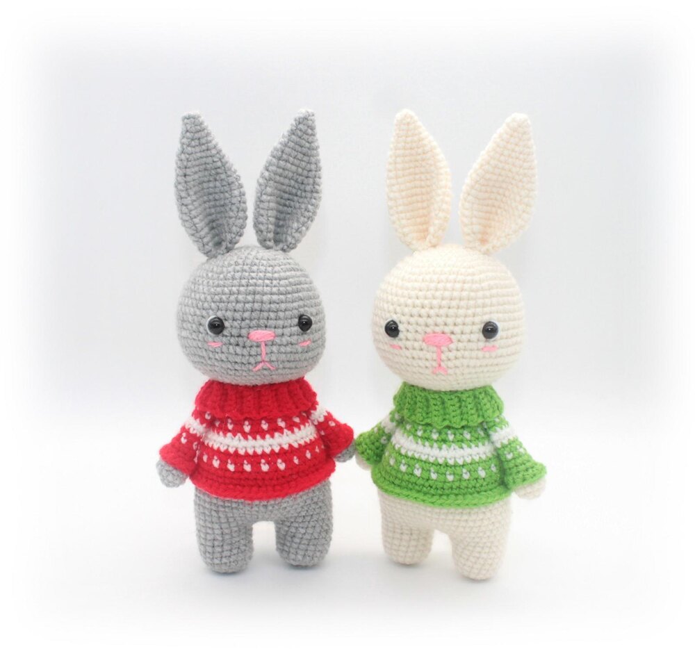 Country Easter Bunnies Bunny Rabbit Family Impkins Dolls Crochet Patterns  Book