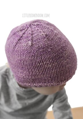 Easy Knit Flat Baby Hat