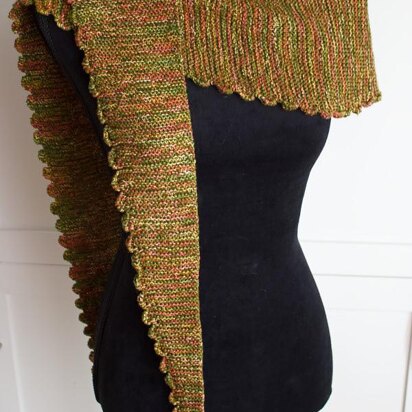 Marled Scallops Scarf