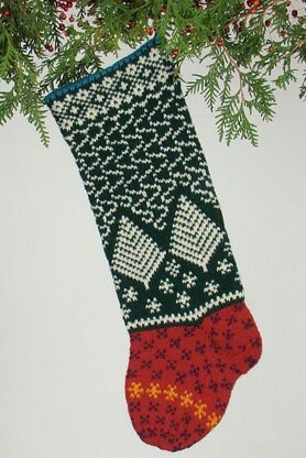 Snow Storm Christmas Stocking