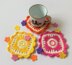 Flower square coaster by HueLaVive