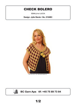 Check Bolero in BC Garn Semilla - 2154BC - Downloadable PDF