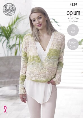 Sweater & Top in King Cole Opium - 4829 - Downloadable PDF