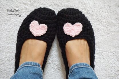 Extra Thick Heart Slippers