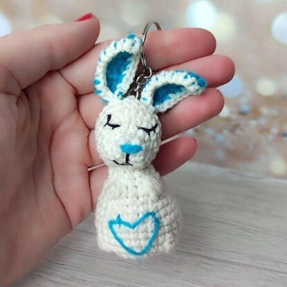 Ukrainian rabbit mini cute keychain