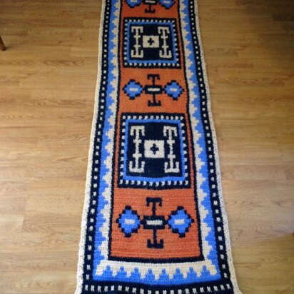 Kazak Style Oriental Runner