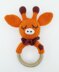 Giraffe teether sewing ring