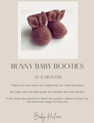 Bunny Ear Baby Booties