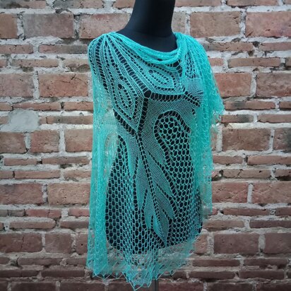 Ice Flakes shawl