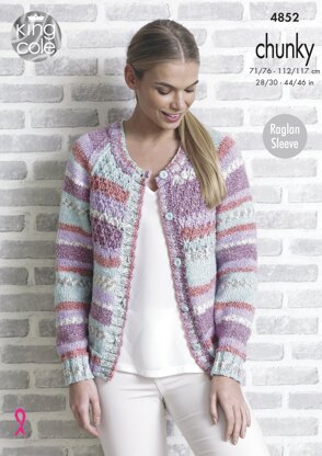 Sweater & Cardigan in King Cole Drifter Chunky - 4852 - Downloadable PDF