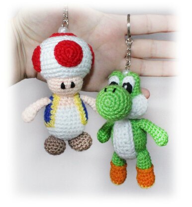 Nintendo Mario Characters Key Chains Crochet Pattern