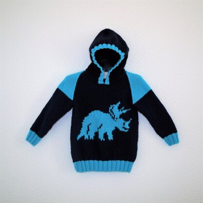 Dinosaur Hoodie - Triceratops