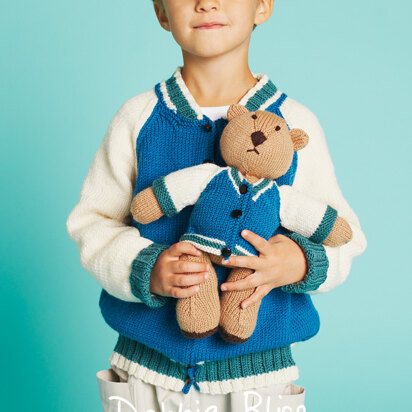 Billy Jacket and Buddy Bear - Knitting Pattern in Debbie Bliss Rialto DK & Baby Cashmerino - knitting pattern