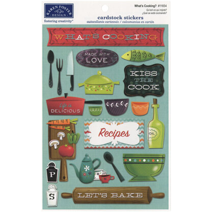 Karen Foster Cardstock Stickers - What's Cooking