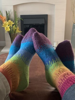 Melting Rainbow Socks