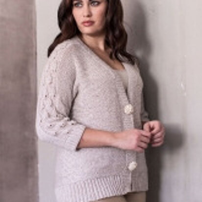 Leona Cardigan in Berroco Elements - Downloadable PDF