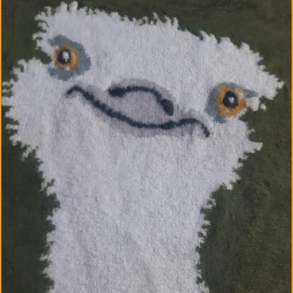 Ostrich rug