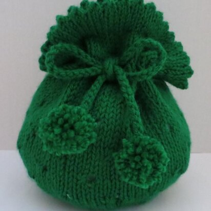Gift Bag, Tote Bag, Seamless Knitted in the Round