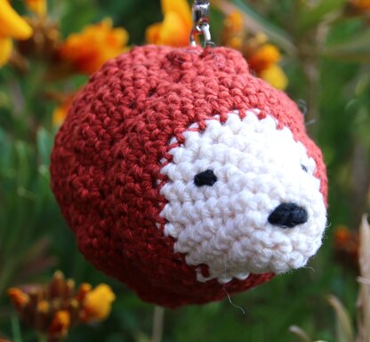 Amigurumi Hedgehog Keyring