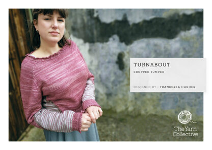 Turnabout Jumper by Francesca Hughes - Knitting Pattern For Women in The Yarn Collective