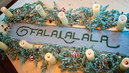 Falalalala Crochet Table Runner