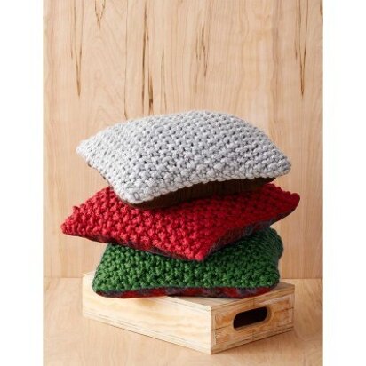 Perfect Christmas Pillows in Bernat Mega Bulky