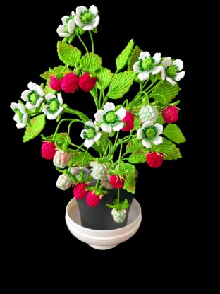 Crochet Raspberry plant