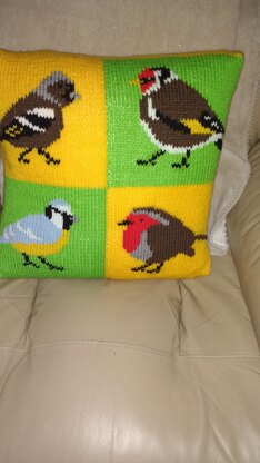 Bird cushion cover