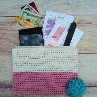 Dip-Dyed Cosmetic Bag (or Hook Pouch)