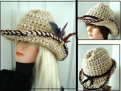 COWBOY HAT  FREE CROCHET PATTERN