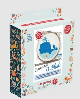The Crafty Kit Company Whale Cross Stitch Kit