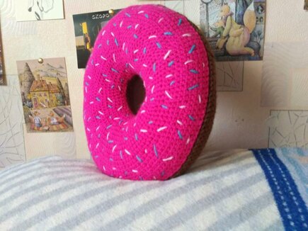 decorative donut pillow #5