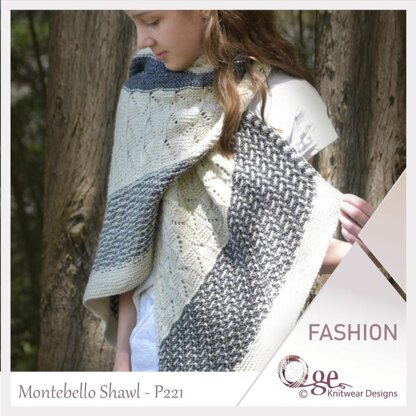 OGE Knitwear Designs P221 Montebello Shawl PDF